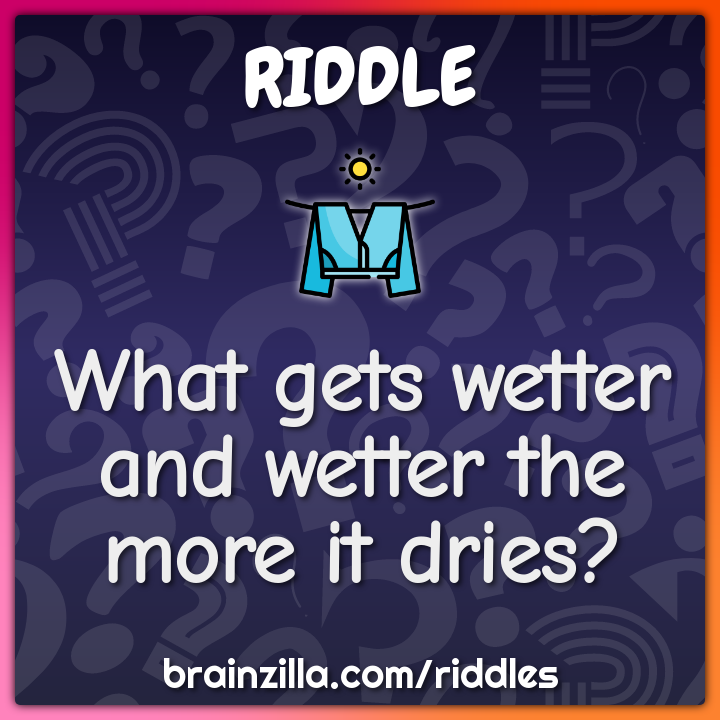 What's large on Saturday and Sunday. Small on Tuesday, Wednesday, and -  Riddle & Answer - Brainzilla